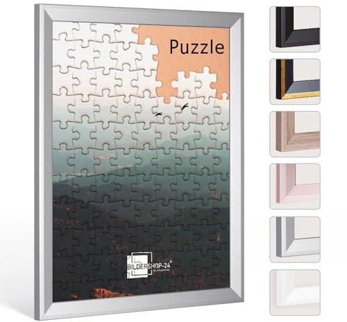 Bildershop-24 Puzzlerahmen PRIO 36x48cm Alu geschliffen (Dekor) für ca. 300-500 Teile