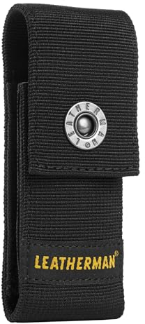 Leatherman Funda de Nylon - para Charge, Crunch, Rebar, Rev, Skeletool, Wave & Wingman, Negra, Mediana