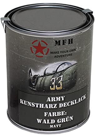 Army Lack, matt, Dose, 1 l (WALD GRÜN)