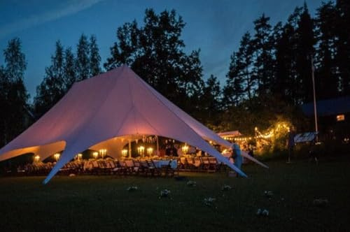 Waterproof Commercial Wedding Event Yard Patio Party Pool Double Star Tent (51x40x20ft.)