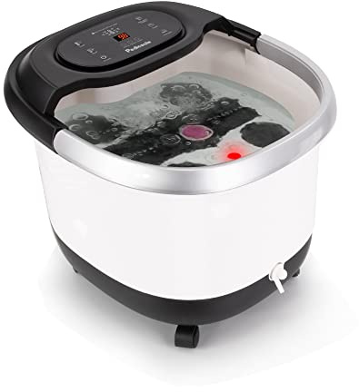 LITE DELIGHT Luxury All in One Foot Spa - Motorized and Heated Foot Spa - Enjoy The Same Pedicure Foot Spa at Home Heat, Bubble Jets, Pedicure Stone, Motorized Massage Roller to Relieve Feet Stress