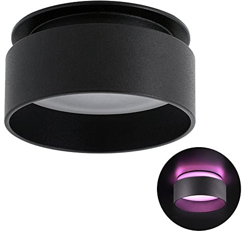 SSC-LUXon Sudara Design Deckenstrahler mit indirektem Licht inkl. WLAN Smart RGB CCT LED Lampe - Spot kompatibel mit Alexa, Siri & Google