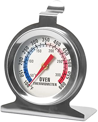 Termometro da forno da 0-300 ℃, termometro da cucina per forno, termometro per grill in acciaio inossidabile con gancio per cottura, barbecue, cottura