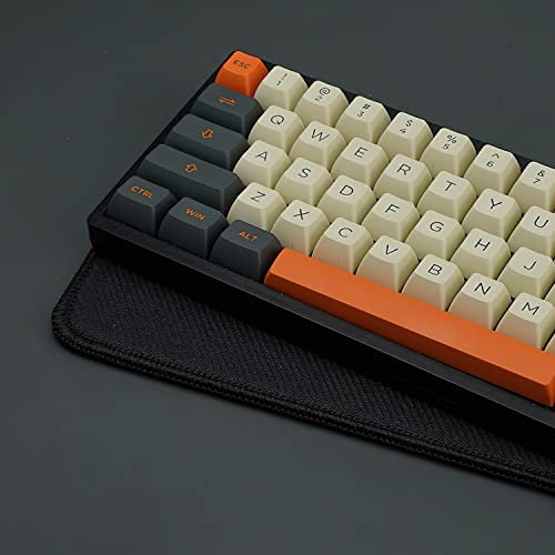 Tastatur Matte, rutschfeste Gummi Handballenauflage 6mm Dickes Pad Für 60% 65% 75% 87&TKL Benutzerdefinierte Mechanische Gaming Tastatur (Color : Black, Size : 87+TKL)