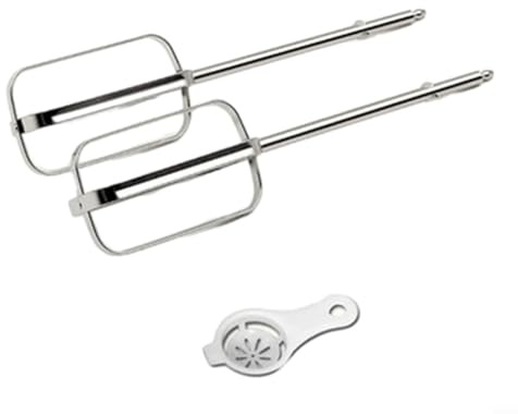 Für Kenwood Eierschlägel Teigmischung Ersatz mit Handmixer Schneebesen Zubehör (4 Stäbchen x 2)