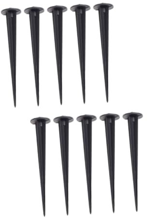 Sosoport 10 Piezas portalámparas de césped iluminacion Exterior iluminação Exterior de Luces de antorcha al Aire focos al Aire lámpara Solar Exterior Herramientas Aluminio