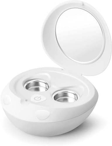 Nexvolix 100KHz Ultrasonic Lens Cleaner, 3-minte Quick Cleaning, 100,000hz High-Frequency, Suitable for Cleaning Hard Lens, OK Lens, RGP Lens, Colored Lens Portable