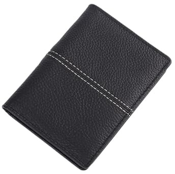 Cartera de cuero for tarjetas de visita Cartera con clip for tarjetas Cartera pequeña Juego de tarjetas bancarias Libro de tarjetas Libro de tarjetas de visita Portador de Tarjetas de Visita(B)