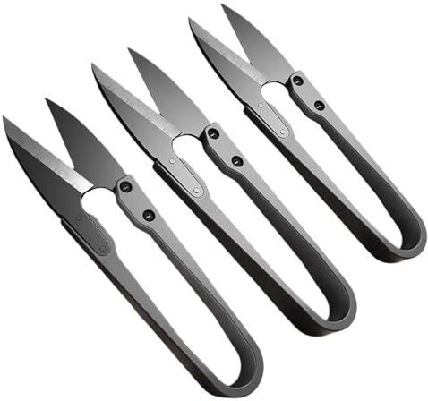 3 Stück Federschere Bonsai Schere - Klein Fadenschneider Scharf Bonsai Schere Pflanzenschere Stick Schere Mini Gartenschere Weed schere zum Basteln, Trimmschere zum Nähen,Gardering