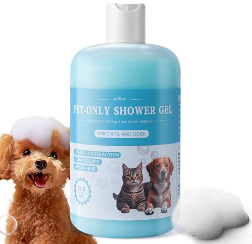 500ML Champú Antiolor para Perros y Gatos, para pelajes Secos o deteriorados, Pelo para Animal Queda Limpio, Suave y Brillante, Suavidad y Frescura para Pelo de tu Mascota