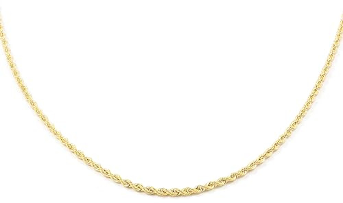 Monde Petit Catena salomonico 1.65 mm - oro giallo 18k (750) - Scatola Regalo - Certificato di garanzia