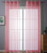 2er-Pack Ösen Gardinen Transparent Vorhang Set Wohnzimmer Voile Ösenvorhang Bleibandabschluß HxB 225x140 cm Rosa, 203322
