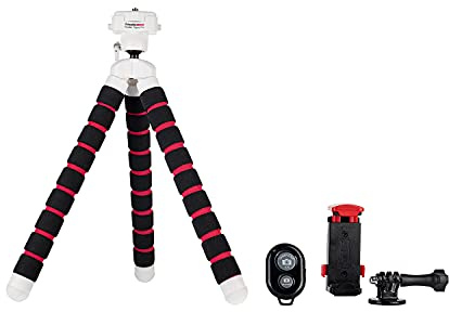 Datacolor Spyder Tripod Pro: Octopus tripod for cameras, phones and actioncams with universal remote control for hands-free photo and video recording