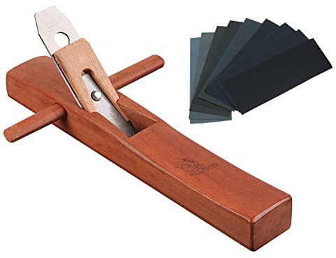 Hand Planer, Wood Plane and Sandpaper for Woodworking,Jack Block Plane for wood surface,Hand planes for Wooden Carpenter, woodcraft, Smoothing,Trimming,polishing supplies (Style A)