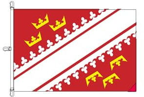 Stormflag Drapeau Alsace 5x7.5ft Drapeau Alsacien Province D'Alsace 150cmx225cm polyester 110g/m2 avec trois crochets