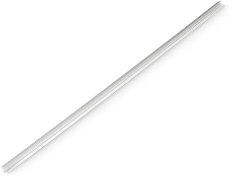 Amazon Basics Shower Door Bottom Seal Drip Rail for 3/8 Thick Glass, Clear Durable PVC, Directs Water Back, 38.7 inches Length