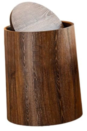 F Fityle Poubelle de bois, poubelle de recyclage, conteneur, corbeille à déchets, poubelle pour salon, bureau, L
