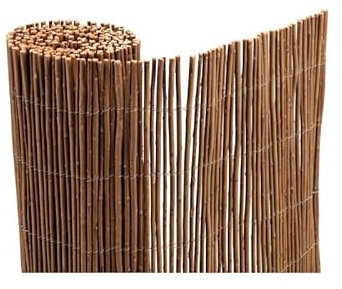 Easy Clôture Rouleau canisse en Osier occultant Naturel Brise Vue Vent 3m x H 1m Clôture Extérieure Décorative pour Jardin Terrasse et Balcon Protection Contre Regards Vent et Soleil