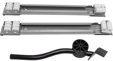 Acouto Utökbar Apparatrulle 300 Kg Lastbärande Hjulbas för Tvättmaskiner Kylskåp Torktumlare Diskmaskiner Föremål Silver för Att Hantera Kylskåpsapparat Rollerrebrigerator (Silver)