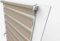 Aloha Doppelrollo Zebrarollo Duo Rollo Sonnenschutzrollo Klemmrollo Fensterrollo Klemmfix ohne Bohren für Fenster & Türen (Beige / 40x150cm / Breite x Höhe)