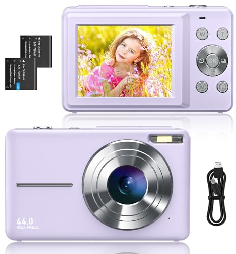 Sevenat Digitalkamera Fotokamera FHD 1080P 44MP Fotoapparat Digitalkamera 16X Digitalzoom Kompakt Einfache Tragbare Digital Kamera für Kinder Senioren Mädchen Anfänger Teenager Studenten