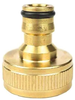 Adaptateur Pour Robinet De Tuyau 1, Raccords Rapide Connecteur Tuyau D'arrosage Nez de Robinet Laiton Femelle Adaptateur Fileté Femelle Ton Connecteur au Raccord Universel pour Intérieur Extérieur