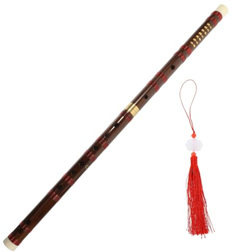 Flauta de Bambú Profesional Afinada en Do, 1 Juego