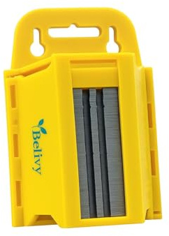 Belivy Heavy Duty Utility Knife Blades 100 Pack – Universal Trapezoid Blades Made from Hardened Steel for Box Cutters, Carpet Knives, Vinyl Flooring, DIY & Trade Use
