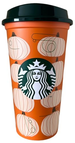 STARBUCKS Halloween Pumpkins Reusable Travel Mug/Cup/Tumbler Grande Medium, 16oz 473ml
