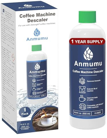 Delonghi* Descaler EcoDecalk Cleaner for All Delonghi* Machines|delonghi* Descaling Solution 5 Uses(500 ML Pack)