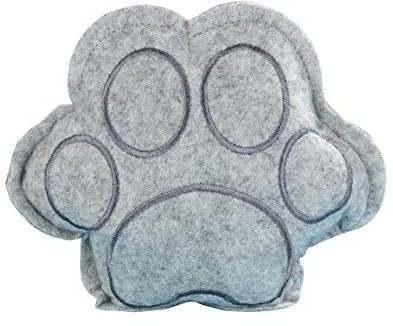 WENKO Raumentfeuchter Tatze, Polyester, 18 x 3 x 18 cm, Grau