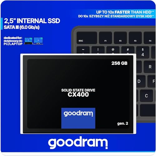 Goodram CX400 Gen.2 2.5 256 GB Serial ATA III 3D TLC NAND