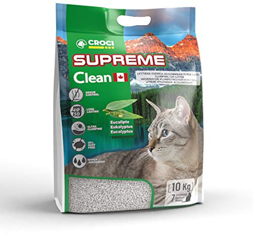 Croci Litière Supreme Clean Eucalyptus 10 kg – 9100 g