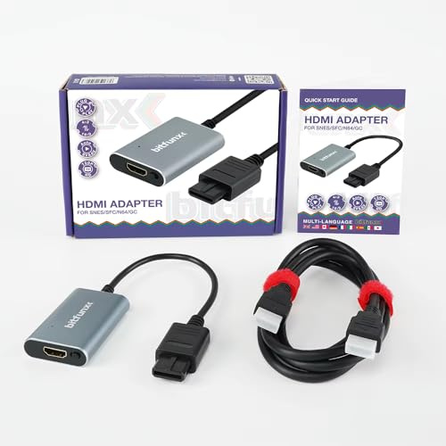 RetroReiZ HDTV Converter Adapter für Super Nintendo SNES - Nintendo 64 N64 - GameCube für HDMI TV Anschluss 1 Set