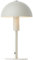 Lightbox Pilz-Tischlampe | 27 cm Höhe, Ø 15 cm | Home Office Schreibtischlampe mit Wipp-Schalter | Mini LED Lampe als Nachttischlampe für das Schlafzimmer | E14 | aus Metall in Beige