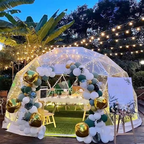 Tienda de campaña para camping, jardín, exterior, cúpula transparente, cúpula geodésica para patio, toldo, cenadores, pantalla de casa, habitación, inclinada al invernadero