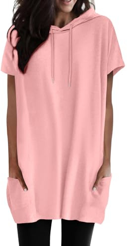 Generisch T-shirt long de yoga pour femme - Manches courtes - Col en V - T-shirt de sport d'été - Léger et respirant - Dos en maille filet - T-shirt de course - Fitness - Gym, XXL