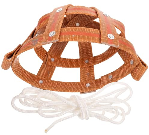 LALAFINA Maschera per Bocca del Cavallo in Pelle Leggera Cordino Nylon, Museruola Anti-morso per Mucche e Buoi, Design Traspirante Spazio per Bere, Protezione per Uso in Fattoria e Ranch