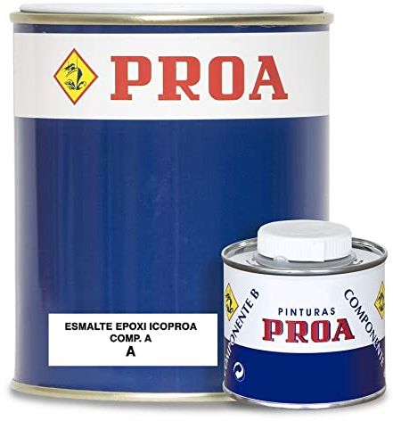 ESMALTE EPOXI ICOPROA 2 COMPONENTES. Gris Medio RAL 7042. 0,750KG+0,300KG. Maxima resistencia en suelos y paredes.