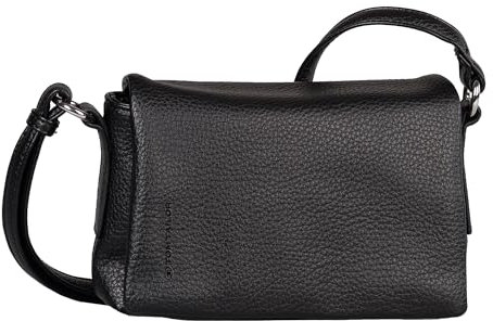 TOM TAILOR Lissi Damen Überschlagtasche Umhängetasche Klein Schwarz