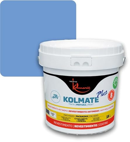 Kolmer Pintura Fachadas Antimoho KOLMATE PLUS (Azul, 5 kilos)