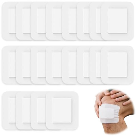 15 x 10 cm selbsthaftender Wundverband, Wundpflaster steril, mit starker Haftung, schützt vor Schnitten und Kratzern, Atmungsaktiv, einzeln verpackt, Packung mit 20 Stück