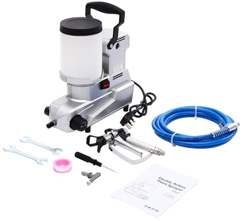ZHJOPP Spruzzatore airless Elettrico - Vernice al Lattice Portatile con Pistola a spruzzo, Tubo da 5 m, capacità 2 Litri, Adatto per pareti, soffitti
