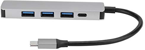 Stylebest Typ-C Dockningsstation Multifunktionell Omvandlare Expander för Höghastighetsdataöverföring USB3.0 PD Strömförsörjning Aluminiumlegering 10,5x3,2x1cm