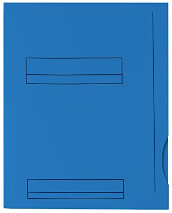 OXFORD Lot de 50 Sous-Dossiers A4 Capacité 200 Feuilles Carte Epaisseur 180g Bleu Vif