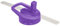 FIFTY/FIFTY Straw Cap Lid for Wide Mouth Bottles, Royal Purple
