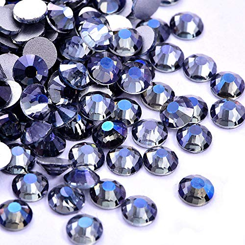 Brillabenny Kristalle Purple Ghost Grau Crystal Heizung Hotfix Strass Schlittschuhe Tanz Kleid (SS20 / 5 mm)