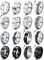 CASSIECA 16 Stück Edelstahl Herren Ringe Silber Schwarz Matt Finish Poliert Band Ring Keltischer Knoten Vintage Biker Ringe Wikinger Verlobungsringe für Herren Männer Größe 67