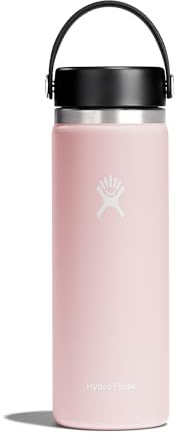Hydro Flask - Borraccia da 591 ml (20 oz) - Borraccia d'Acqua in Acciaio Inossidabile con Isolamento Sottovuoto e Tappo Flessibile a Prova di Perdite e Rivestimento in Polvere - Bocca larga - Trillium