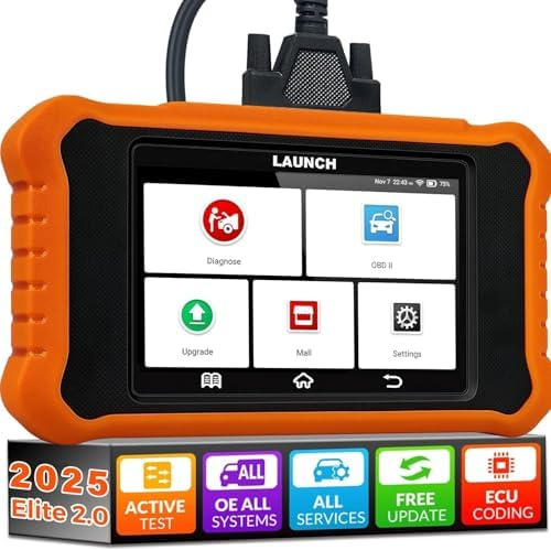LAUNCH X431 Elite V2.0 OBD2 Auto Diagnostica di Tutti i Sistemi per Audi per V A G con 50+ funzione di reset, Controllo Bidirezionale Codifica ECU Online TPMS EPB DPF FCA SGW Aggiornamento gratuito